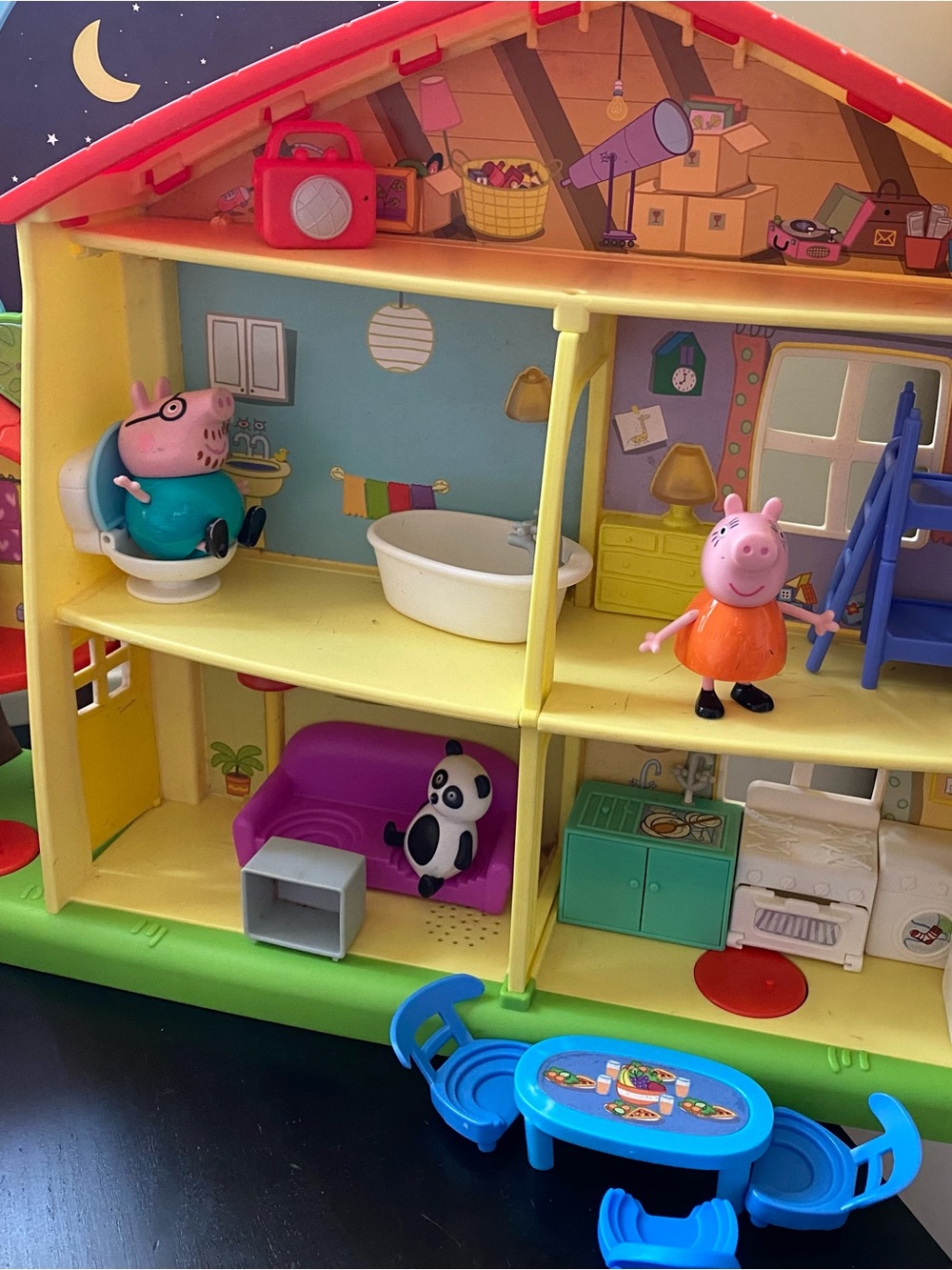 Peppa Pig lot of houses, figures and furniture